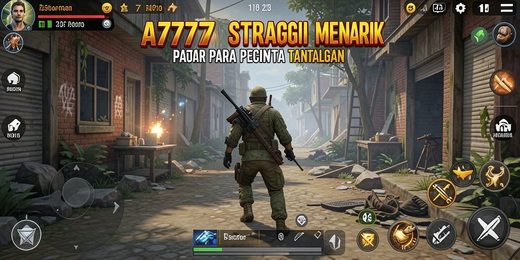 Tampilan luar biasa dari gameplay strategi A7777 yang menantang.