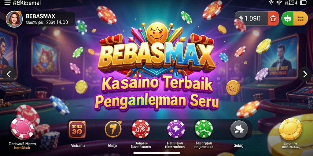 Tampilan menarik dari gameplay BEBASMAX yang mendebarkan di dunia Kasino.
