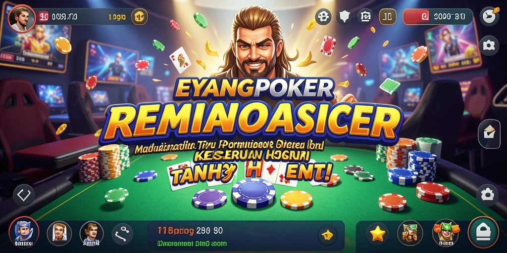 Tampilan seru gameplay EYANGPOKER yang penuh strategi.