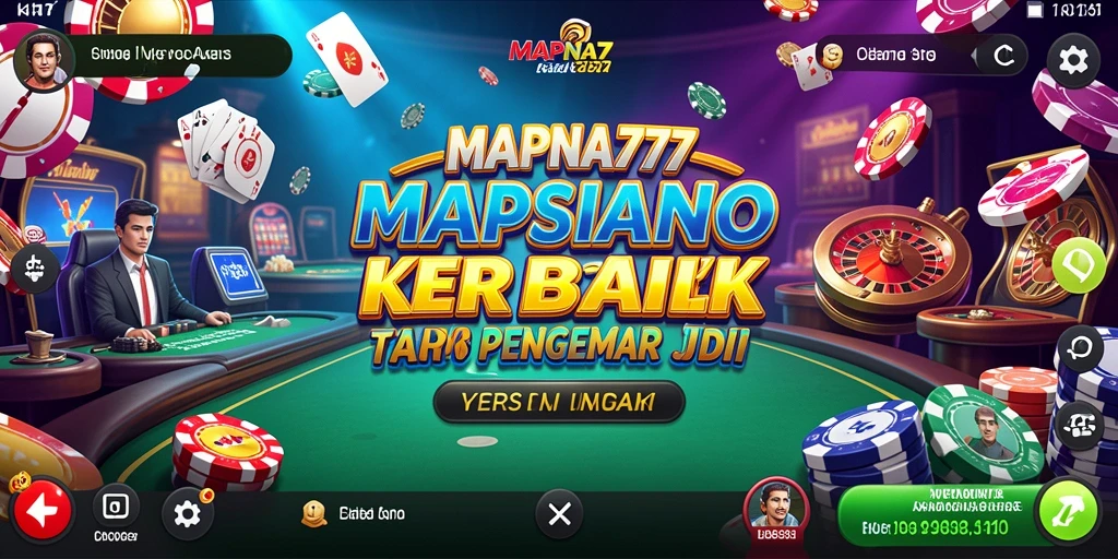 Tampilan gameplay menarik dari MAPNA777 dengan berbagai pilihan permainan Kasino.