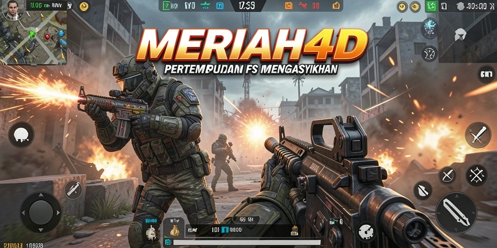 Tampilan gameplay <strong>MERIAH4D</strong> yang seru dan menegangkan di medan perang.