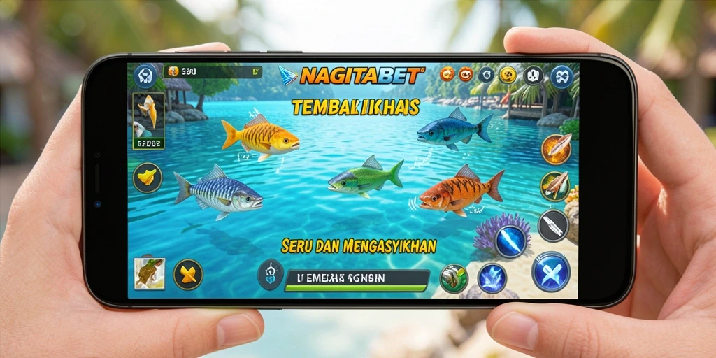 Tangkapan layar NAGITABET menunjukkan aksi menembak ikan yang mendebarkan.