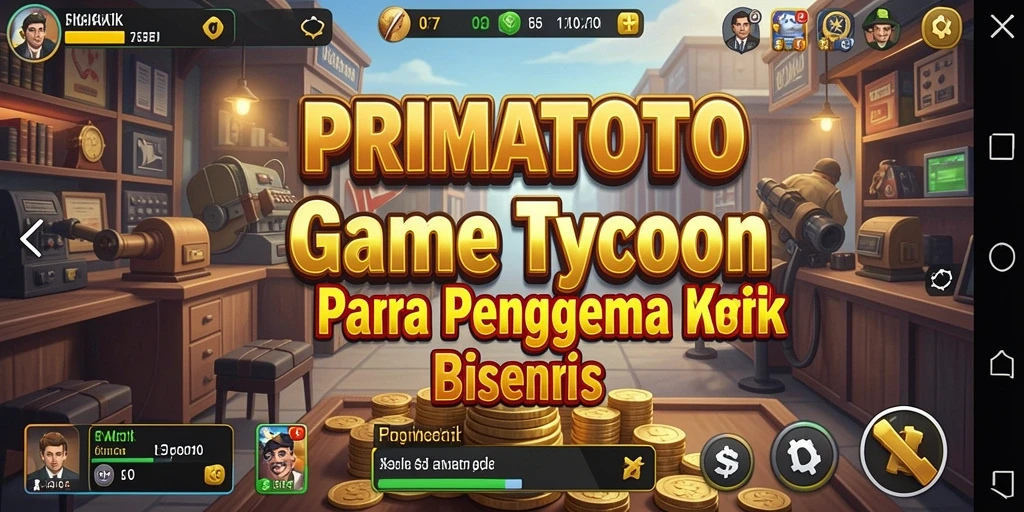 Screenshot utama PRIMATOTO menampilkan pengalaman bermain Tycoon yang seru.