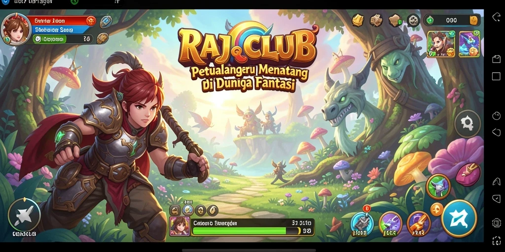 Screenshot gameplay RAJACLUB memperlihatkan petualangan seru dan grafis menawan.