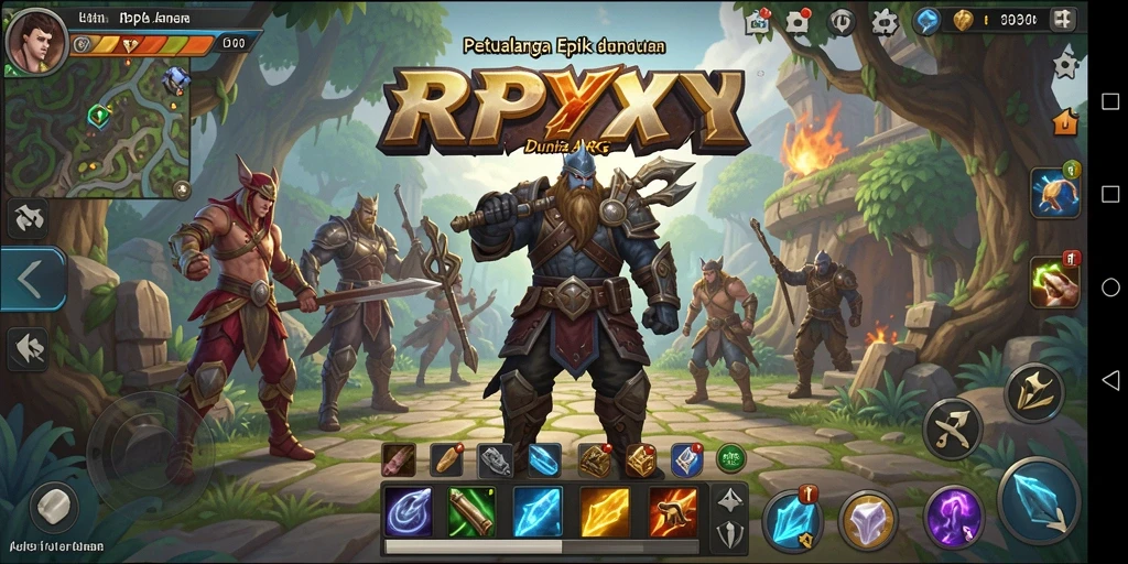 Tangkapan layar menampilkan aksi pertarungan intens dalam game ARPG.