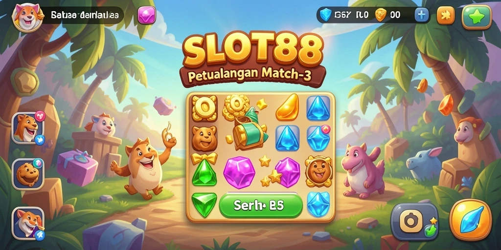 Tangkapan layar gameplay SLOT88 yang penuh warna dan seru.