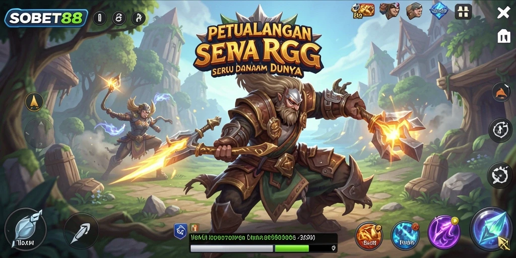 Tampilan seru dari gameplay SOBET88 dengan petualangan RPG yang mendalam.