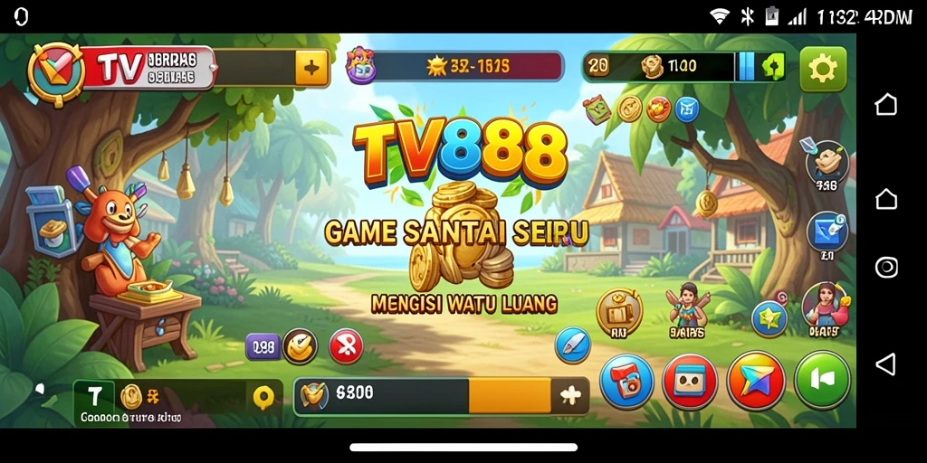Screenshot TV888 menampilkan gameplay yang ceria dan interaktif.