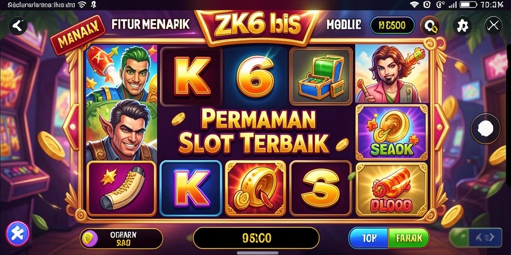 Tampilan screenshot ZK6 menunjukkan gameplay menarik dengan berbagai fitur Slot.